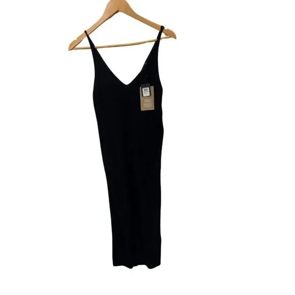 Vero moda XL Soft knit ribbed black midi dress - Picture 5 of 10